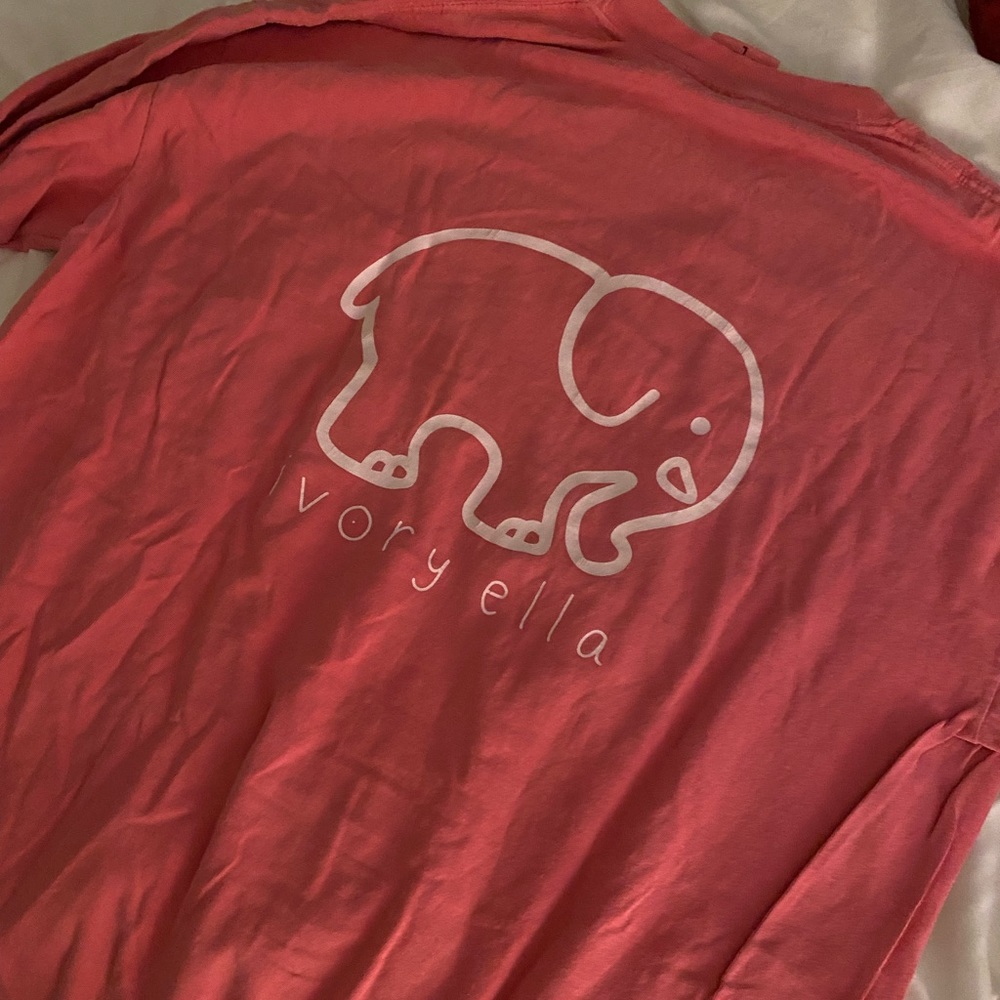 Ivory Ella Pocket Tee Adult Large Pink